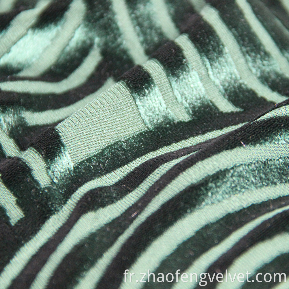 Solid Jacquard Velvet Fabric